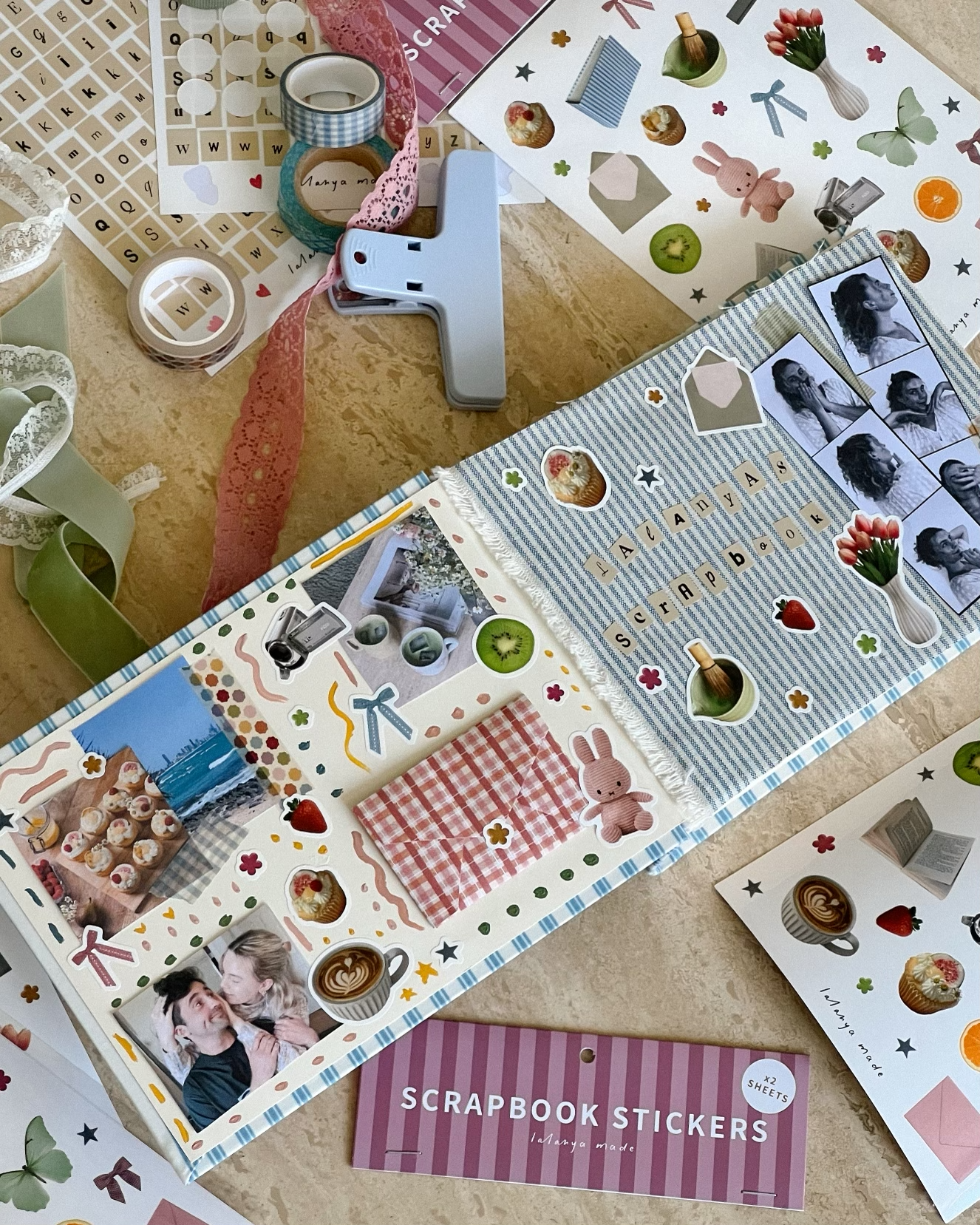 Scrapbook Stickers x2 Sheets