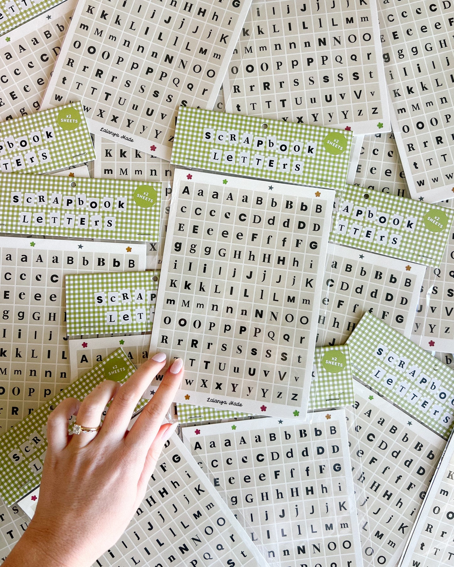 Scrapbook Letter Stickers x2 Sheets