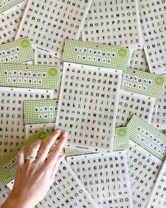 Scrapbook Letter Stickers x2 Sheets